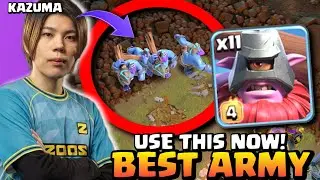 Kazuma 11 Thrower ARMY Is The BEST ARMY In Clash of Clans