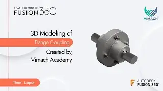 How to Draw a Flange Coupling Assembly using Autodesk Fusion 360 | Step-by-Step Tutorial