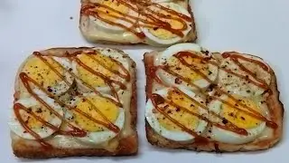 Bread Egg Toast Recipe | 2 Minutes Bread Recipe | Cheese Bread Egg Toast Recipe |How to Make make 
