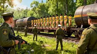 🔴Quick mission! A sniper thwarted the kidnapping of 99 girls by 45 enemy generals on an oil train.