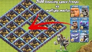 Max Multi mortar base formation vs Random troops attack 