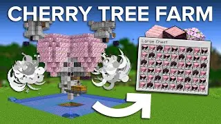 Minecraft Cherry Tree Farm To Get Infinite Wood - 18k Per Hour!