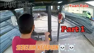 POV Operator Forklift #11 : Bongkar Muatan 80 Ton Dengan Forklif TCM30 Part 1