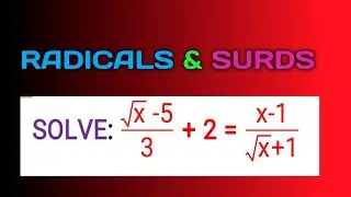 CLASS 9-10 || SOLVE : RADICALS & SURDS || SPS SIR || MATHS SIMPLIFIED