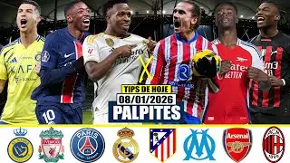 ✅🔞PALPITES FUTEBOL HOJE QUINTA 08/01/2026 ( FINAL SUPER COPA DA FRAN&Ccedil;A & SUPER COPA DA ESPANHA)🔥⚽