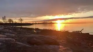 2021 04 18 Calm Water Toronto Humber Bay Park West Spring Sunrise 4k 66666x