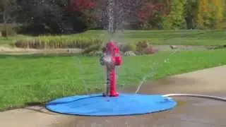 My Portable Splash Pad: Fire Hydrant with Portable 6' Splash Pad Platform