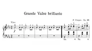Rachmaninoff plays Chopin - Grande Valse Brillante in E-Flat Major, Op. 18