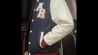 Custom bomber jacket embroidery patches leather sleeves wool body baseball letterman varsity jacket