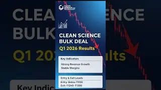 Clean Science Q1 FY26 Results | Block Deal Shock & Big Buyers Entry Explained 🚨📊 #cleanscience