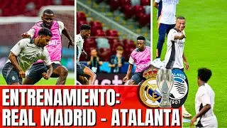 ⚽ULTIMO ENTRENAMIENTO del REAL MADRID antes de la FINAL CONTRA el ATALANTA - SUPERCOPA DE EUROPA