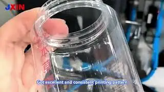 2 Color Full Auto Screen Printing Machine for Food Container Jars and Pots