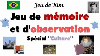 Jeu de m&eacute;moire et d'observation - Jeu de Kim 