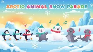 Arctic Animal Snow Parade 🐧❄️🎶 | Fun Winter Animal Adventure for Kids | Animagic Studio