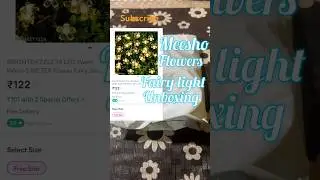 Bright Dazzle 14 LED flower, fairy light unboxing #meesho # home decor#warm yellow, light#like ￼￼￼