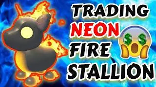 NEON FIRE STALLION TRADING VALUE IN ADOPT ME! #adoptme