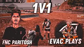 PARITOSH VS EVAC PLAYS 1v1 CHEER PARK BATTLE // PUBG MONTAGE // ROAD T 1K