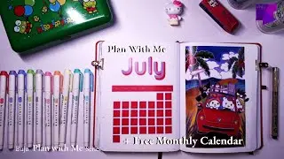 Plan with me JULY! Feeling nostalgia while using #SANRIO characters to plan for an amazing #SUMMER