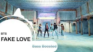 BTS - FAKE LOVE [ BASS BOOSTED ] 🎧 🎵