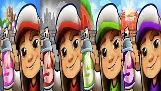 Subway Surfers : Easter Edinburgh 2025 🆚 Classic 2024 🆚 Hollywood 2024 🆚 Space Station 2021