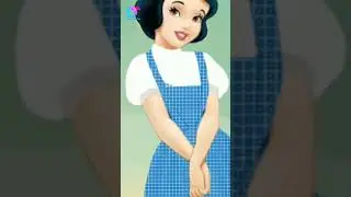Snow White as Dorothy Disney Princess Glowup Tiktok Cartoon Art Mix