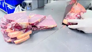 How to Cut Australian Rump Steak | Professional Butcher Cutting Guide #latiao #cooking 