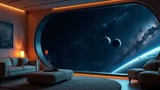 Cosmic Serenity - Space Ambient Music - Spaceship Chill