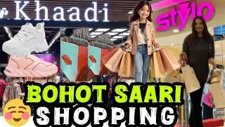 My Shopping Vlog || Khadi Se Shopping Ke || Stylo Se Shopping  Ke 