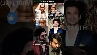 top 5 actors birthday in january #hrithikroshan #yash #vijaysethupathi #birthday #actors #shorts