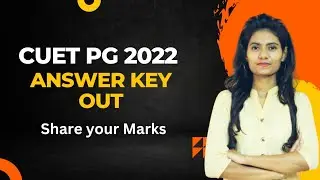 CUET PG 2022 ANSWER KEY OUT | #cuet2022pganswerkey