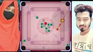 Online carrom board game/Carrom pool/Carrom pool android gameplay with friends/ girl vs boy game New