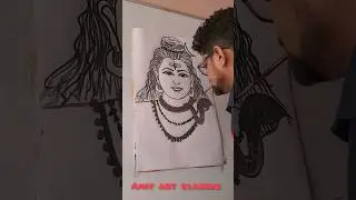 Lord Shiva ||Mahadev ||Painting with mouth #monday #art #viral #drawing #foryou #mahadev #mahakal