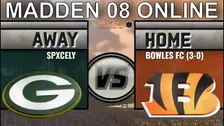 Bowles FC vs SPXCELY (Round 2) in Madden 08 Using PARSEC