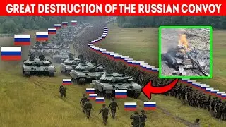 The Ukrainian Army DESTROY russian CONVOYS of TANKS and Heavy Artillery. The best moments