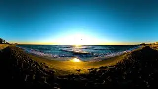 Turtle Beach Sunset 3D 360 VR with Music 8k
