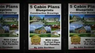Cabin Plans: 5 Cabin Plans Blueprints Construction Drawings, Kindle Edition
