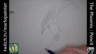 Pencil Drawing Time Lapse - Phoenix