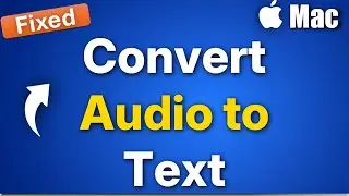 Convert any Audio to Text File (Transcribe) on Mac quickly