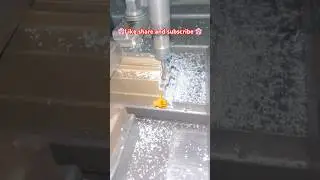 Alluminium section cut #cnc #vmc #cncmachining #engineering #youtubeshorts #trending