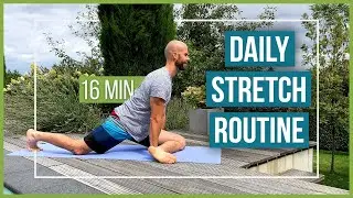 Daily Stretch Routine: 16 min Full Body Routine for stiff Muscles & Flexibility | Fit with Ken Klein