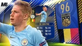 FIFA 18 TOTY DE BRUYNE REVIEW | 96 TOTY DE BRUYNE PLAYER REVIEW | FIFA 18 ULTIMATE TEAM