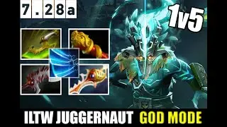 ILTW - GOD Mode [Juggernaut] RAMPAGE + Divine Rapier | Dota | 7.28a |