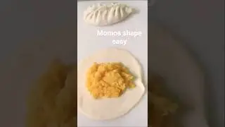 How to fold a momo / momo shape street Food Style R #shortsfeed