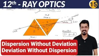Dispersion Without Deviation, Deviation without Dispersion L15 | Class 12 Physics | Raj Mourya