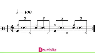 Steve Gadd Ride and Hi-hat Shuffle Drum Beat
