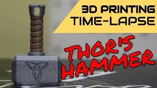 3D Printing Time-Lapse - Thor's Hammer Keychain