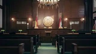 UE5 U.S. Courtroom 3D Environment - Cinematic Demo