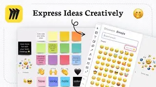 How to add an emoji in Miro (Visual Expression)