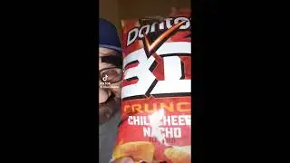 Bucky tries Doritos 3D Crunch Chili Cheese Nacho flavored chips