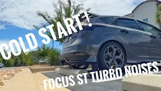 Focus ST FBO with full Tomei titanium exhaust + 3&rdquo;catless Downpipe = turbo noises